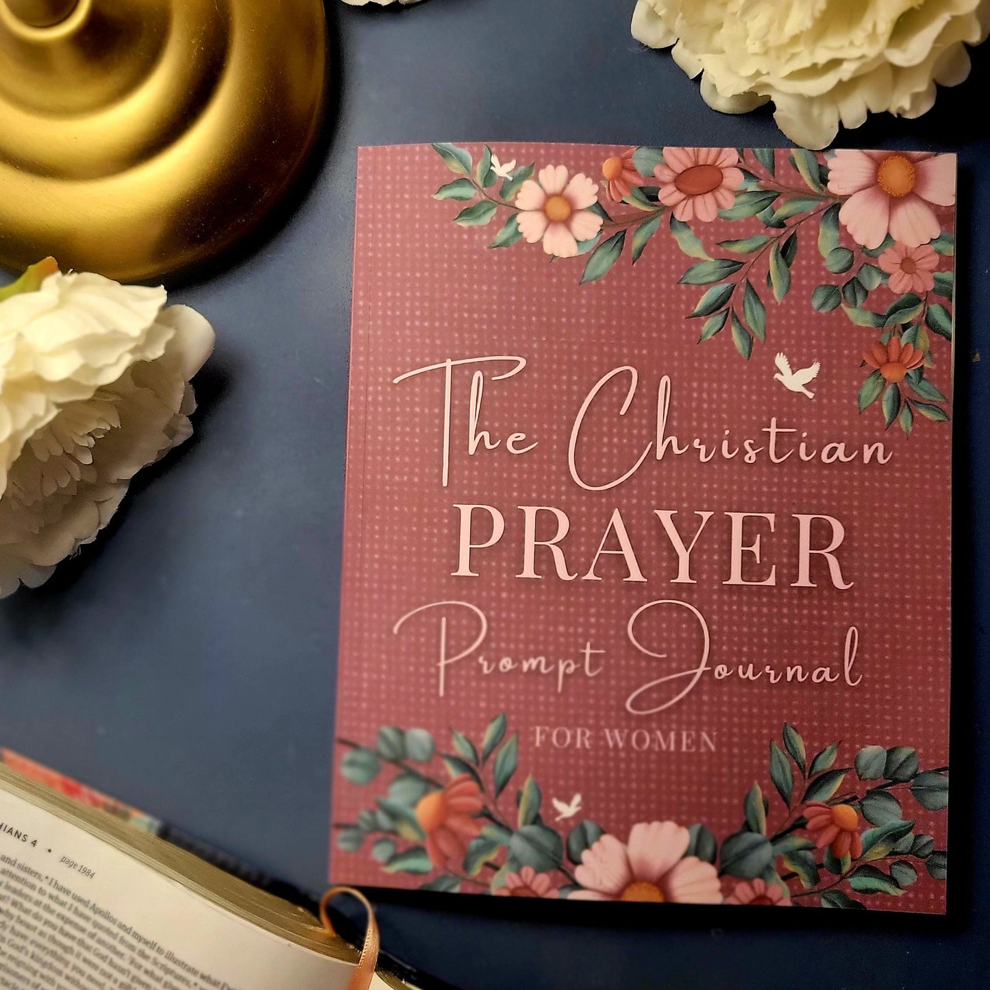 Christian Prayer Prompt Journal for Women (pink version)