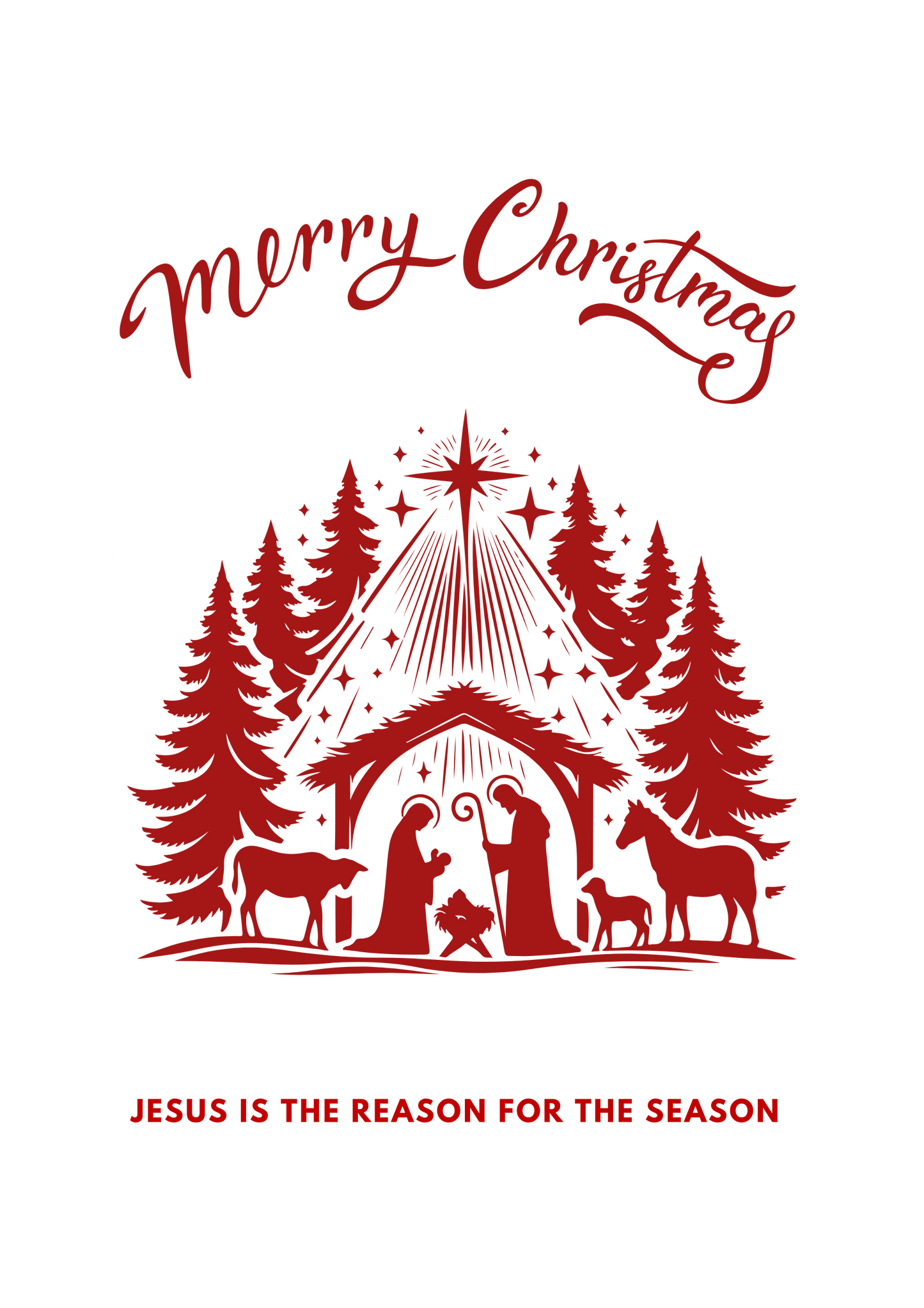 FREE downloadable - Jesus is the Reason for the Season A4 image