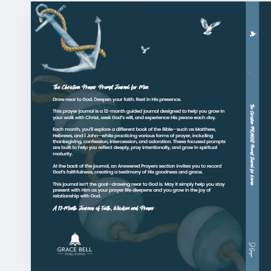 The Christian Prayer Prompt Journal for Men (NIV) Blue cover