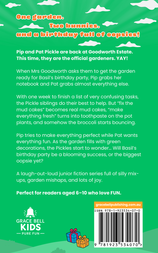 Pre-Release (Out 28 September 2026) Oopsie Gardeners - Book 2 - Bouncing Broccoli Birthday