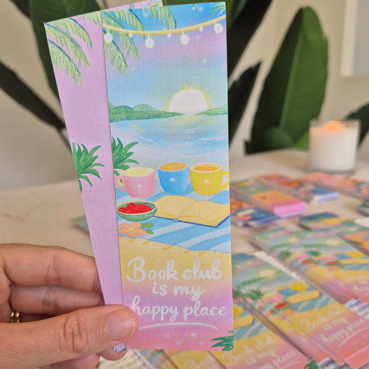 Summer Book Club Bookmark – Book Club Is My Happy Place x1