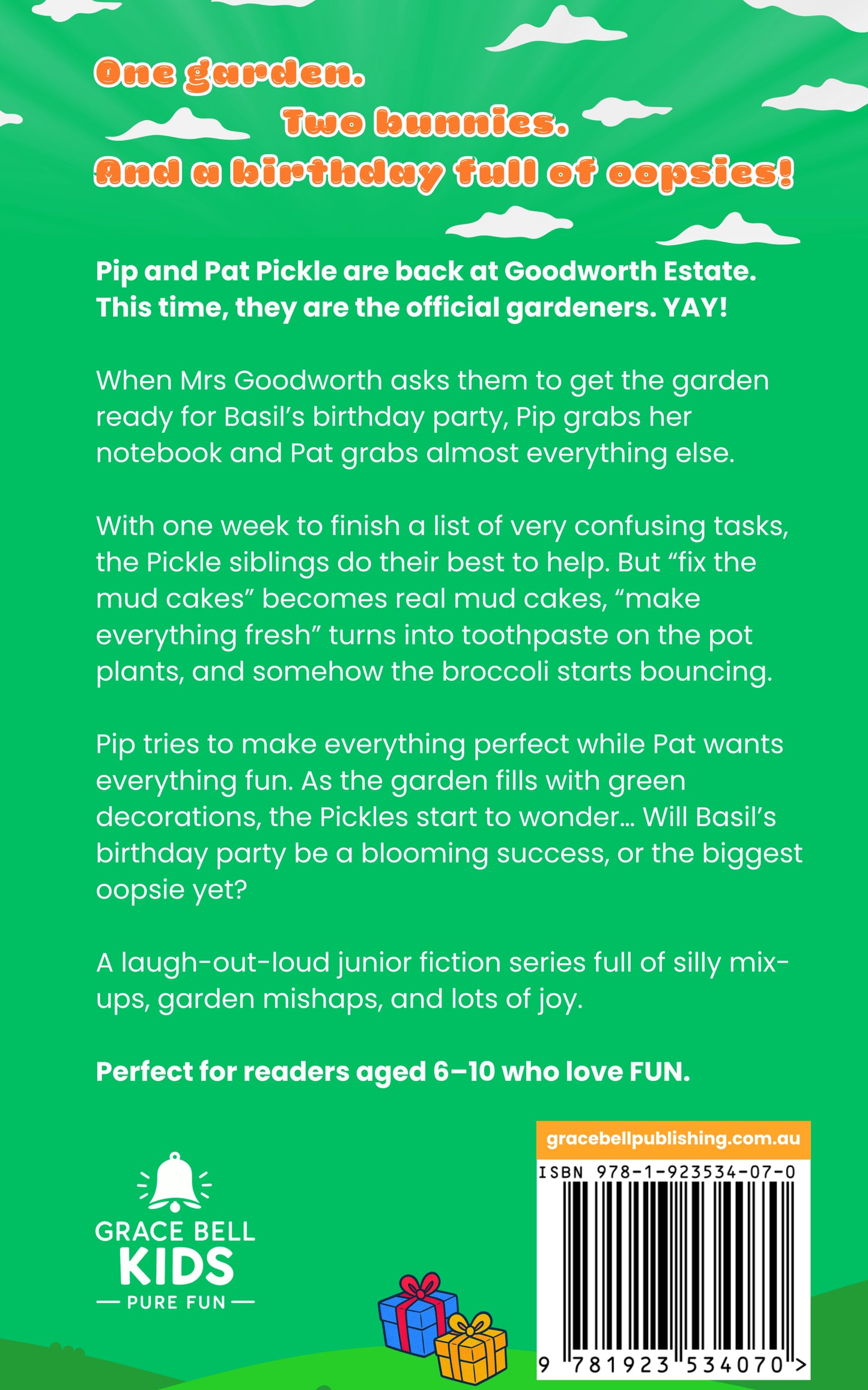 Pre-Release (Out 28 September 2026) Oopsie Gardeners - Book 2 - Bouncing Broccoli Birthday