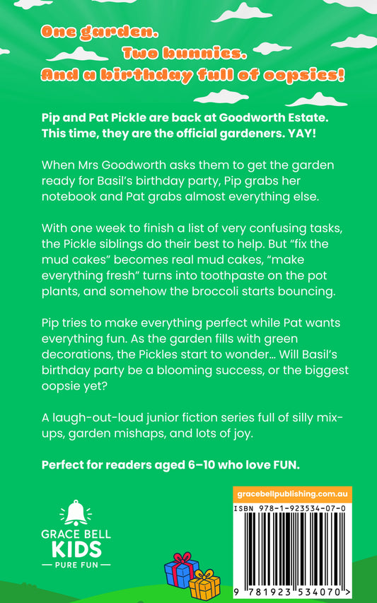 Pre-Release (Out 28 September 2026) Oopsie Gardeners - Book 2 - Bouncing Broccoli Birthday