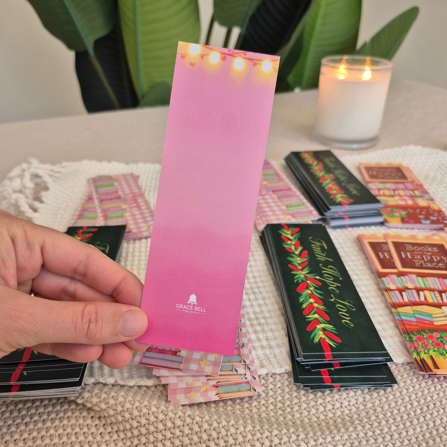 NEW Bookmarks - Books Are My Happy Place - Set of 3 Identical Bookmarks