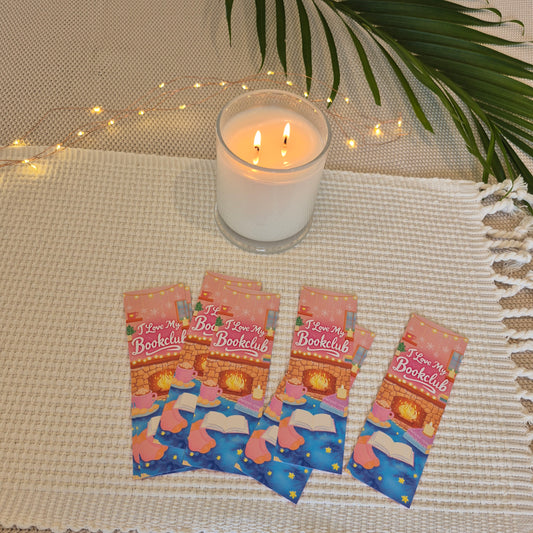 Cosy Winter Book Club Bookmark – Pack of 7 (Great Value for Book Clubs – Save $30.70)