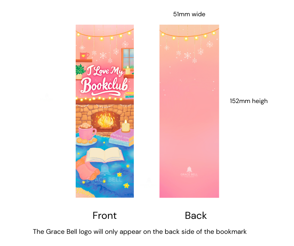 Cosy Winter Book Club Bookmark x1 – Limited Edition Matte Bookmark for Book Lovers (individual bookmark)